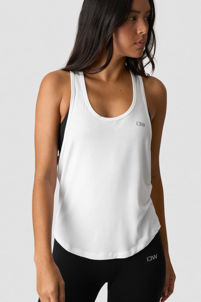 ICIW Everyday Racerback Tank Top White