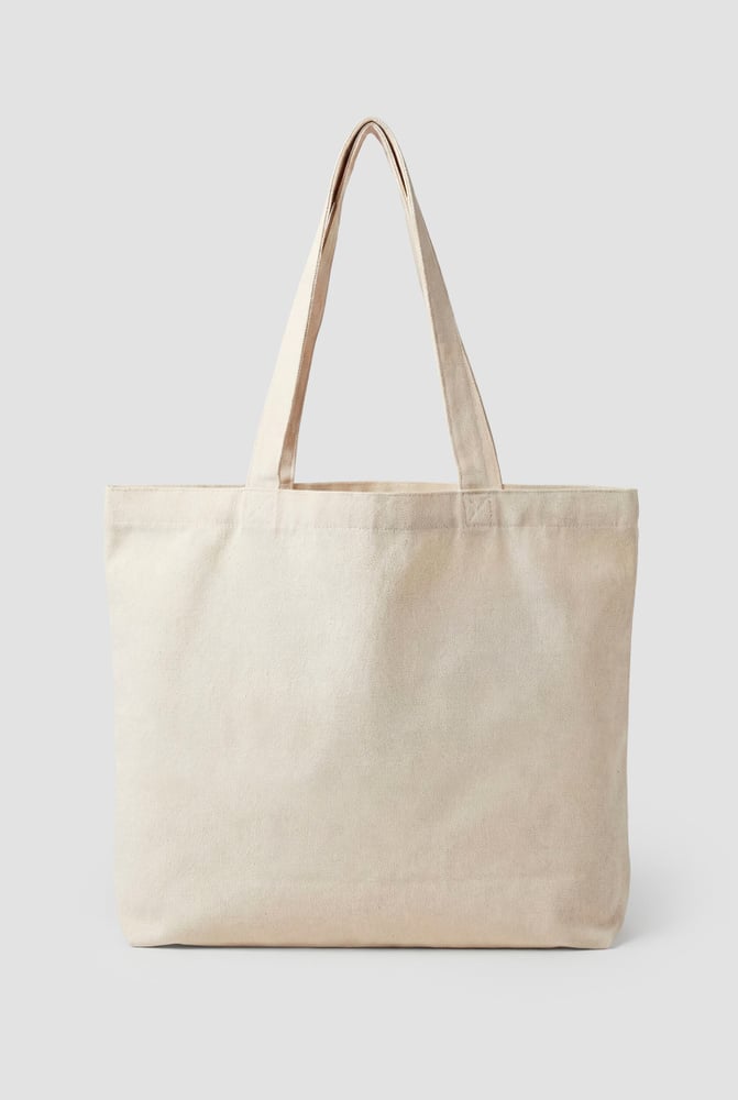 ICIW Cotton Tote Bag Print Light Beige