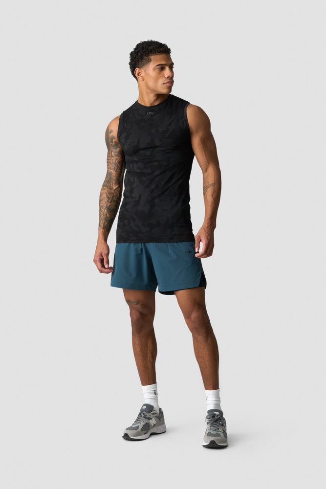 ICIW Sculpt Seamless Graphic Tank Top M Black
