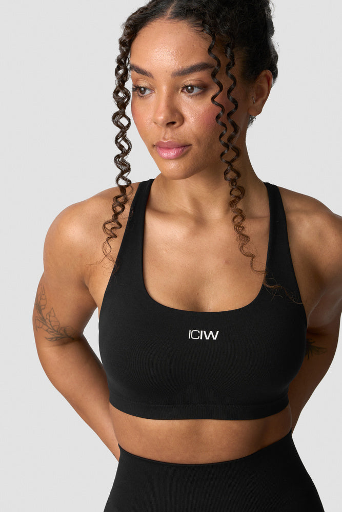 ICIW Smooth Seamless Sports Bra Black