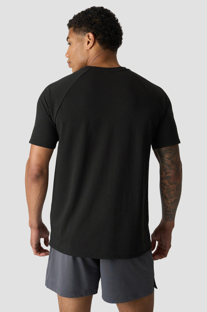ICIW Stride Raglan Tee Dri-Release Black
