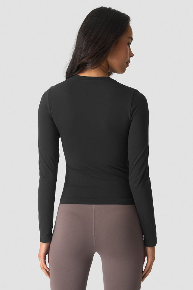 ICIW Essence Seamless Long Sleeve W Black