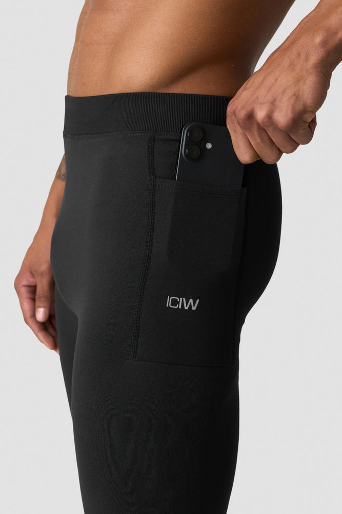 ICIW Thermal Seamless Leggings M Black