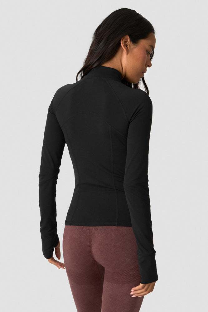 ICIW Sculpt Zip Long Sleeve Black