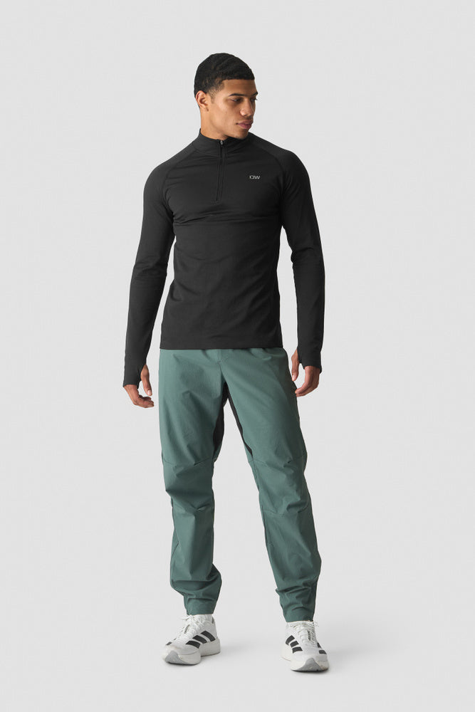 ICIW Essential 1/4 Zip Thermal Seamless Long Sleeve Black