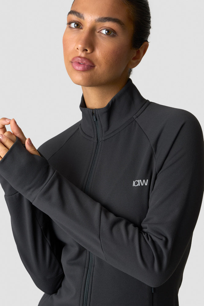 ICIW Essential Thermal Training Jacket Wmn Dark Grey