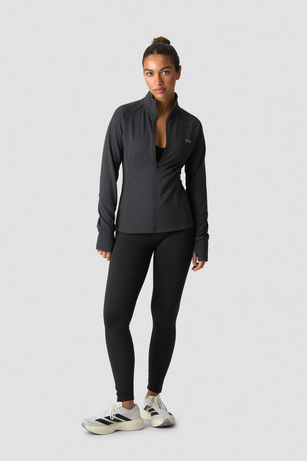 ICIW Essential Thermal Training Jacket Wmn Dark Grey – produktbild, vy 1