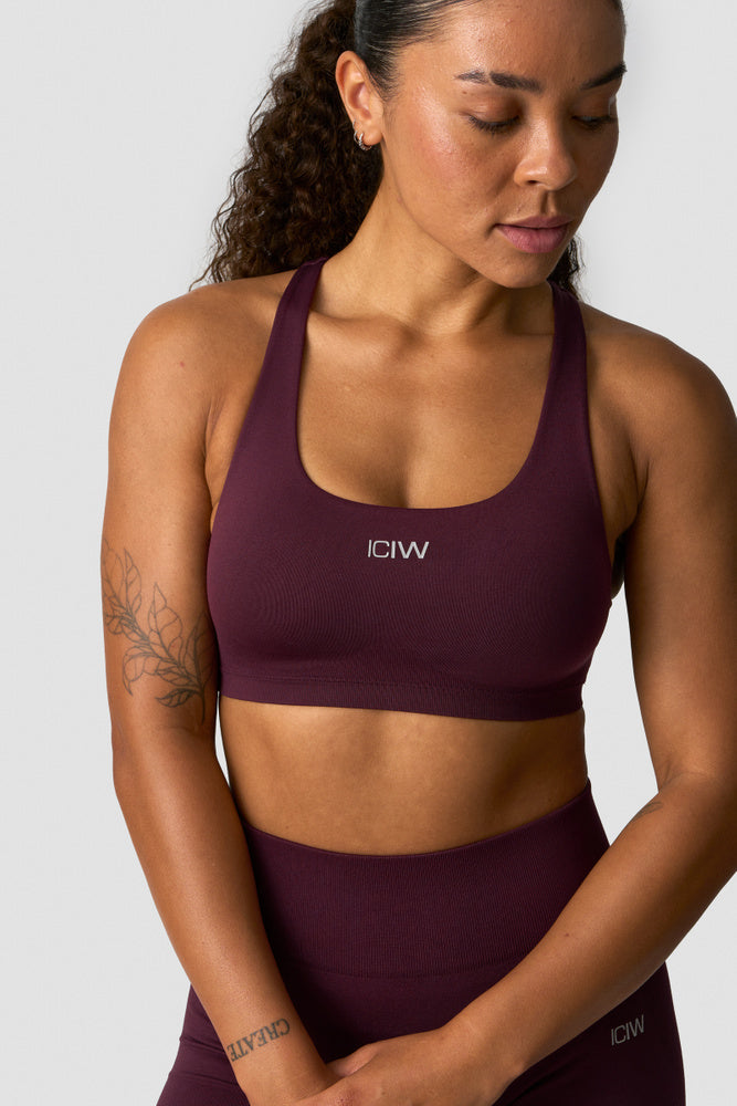 ICIW Smooth Seamless Sports Bra Dark Mahogany