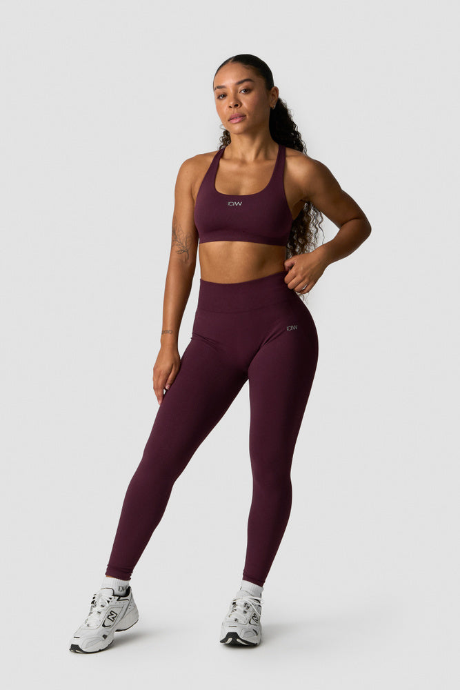 ICIW Smooth Seamless Sports Bra Dark Mahogany