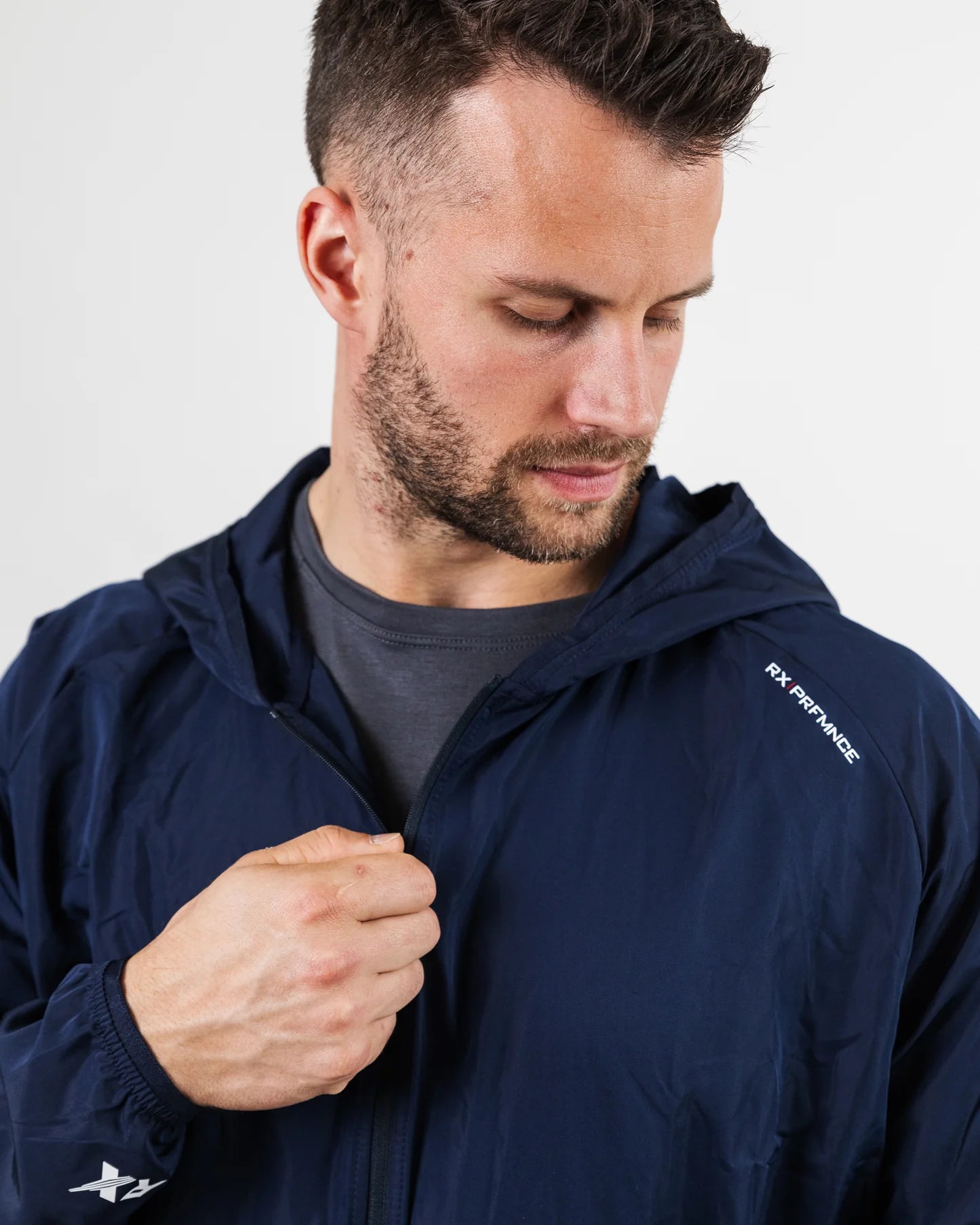 Rx Performance Strike Windbreaker Jacket Midnight Blue