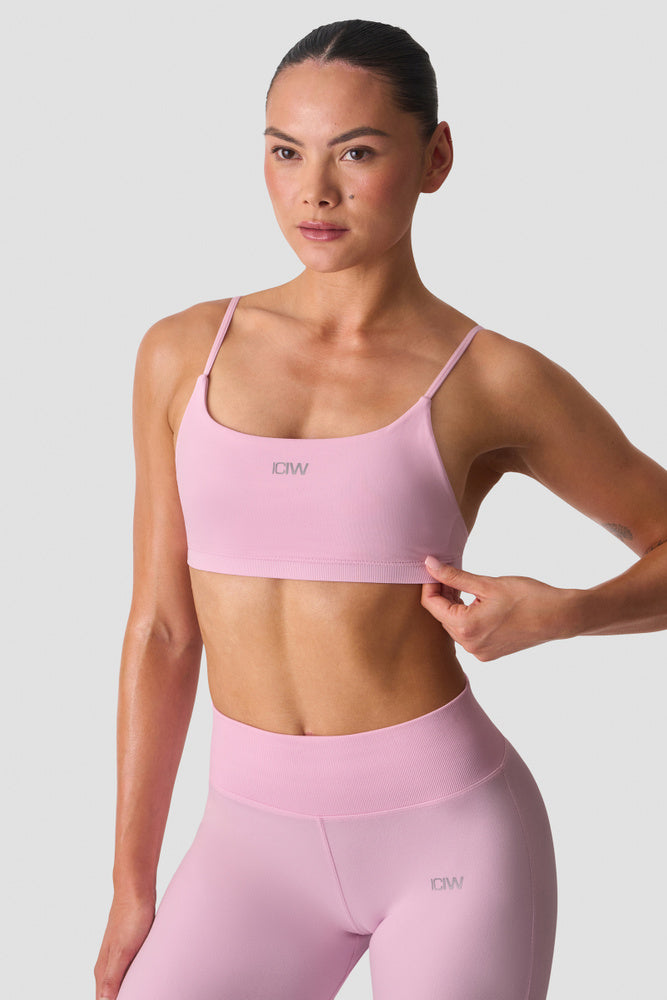 ICIW Smooth Seamless Open-Back Sports Bra Lady Pink