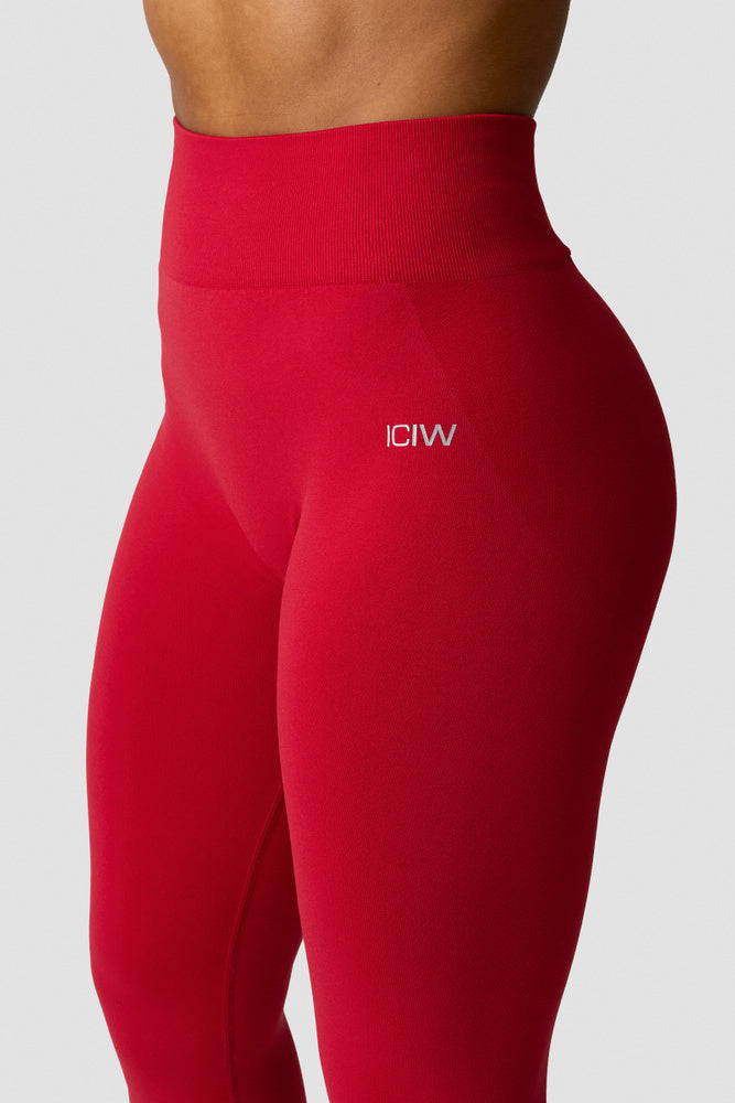 ICIW Smooth Seamless Tights Red Cherry
