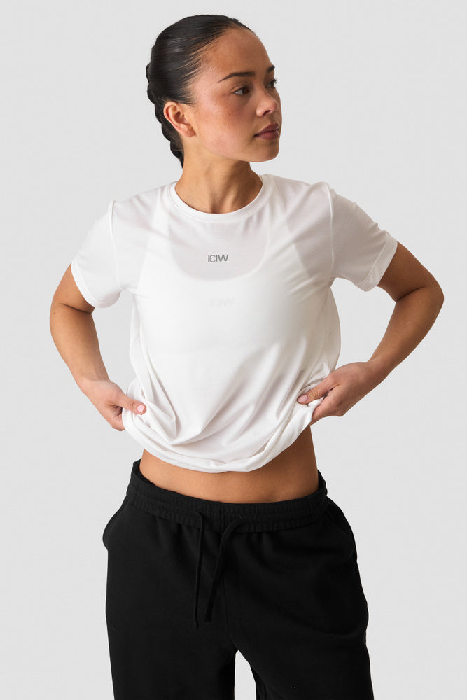 ICIW Define Loose T-shirt White Snow