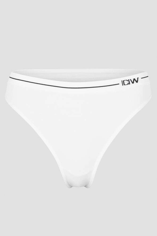 ICIW Everyday Seamless Thong 2-pack Black/White