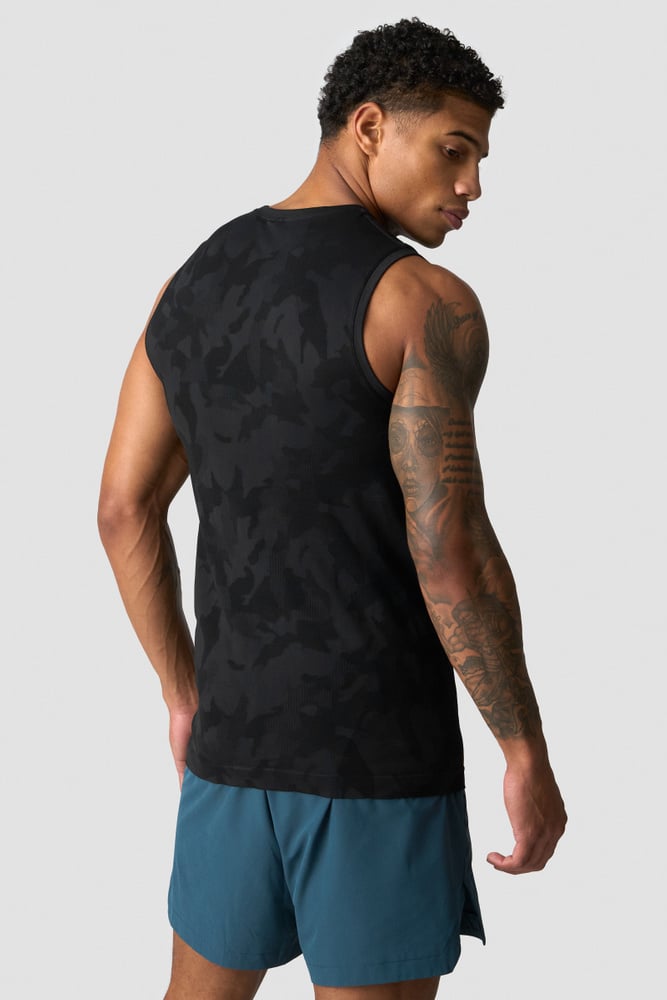 ICIW Sculpt Seamless Graphic Tank Top M Black