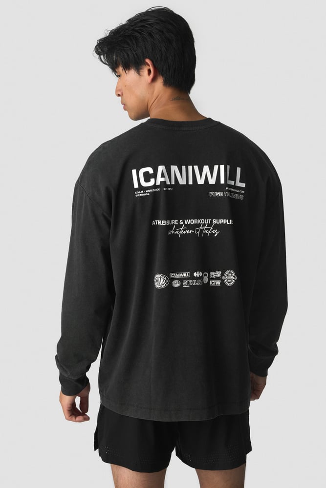 ICIW Everyday Long Sleeve Stonewashed Black
