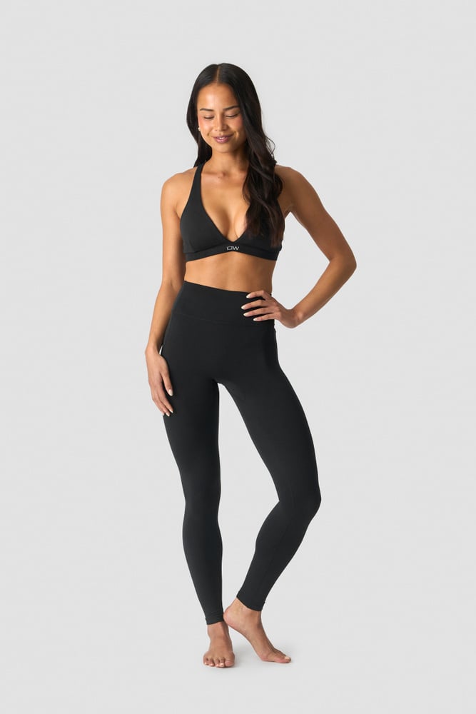 ICIW Luxe V-neck Sports Bra W Black
