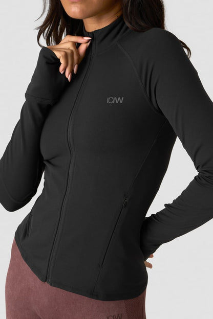 ICIW Sculpt Zip Long Sleeve Black