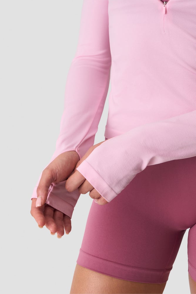 ICIW Smooth Seamless 1/2 Zip W Lady Pink