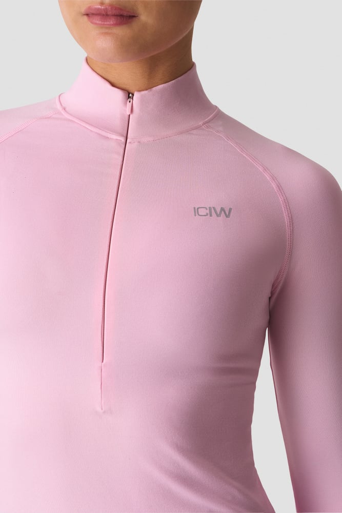 ICIW Smooth Seamless 1/2 Zip W Lady Pink