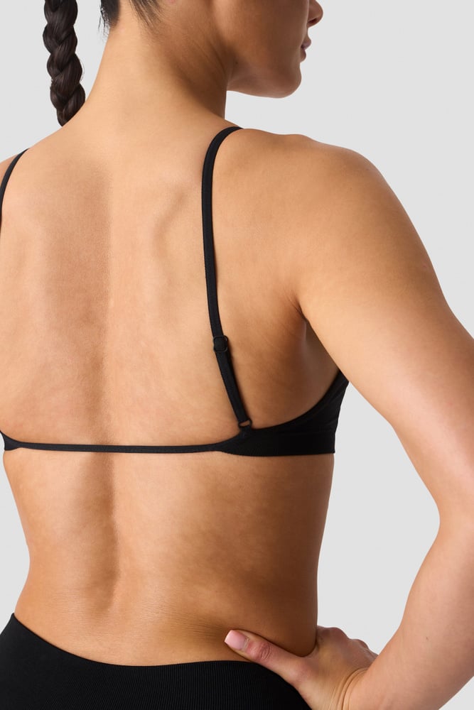 ICIW Smooth Seamless Open-Back Sports Bra Black