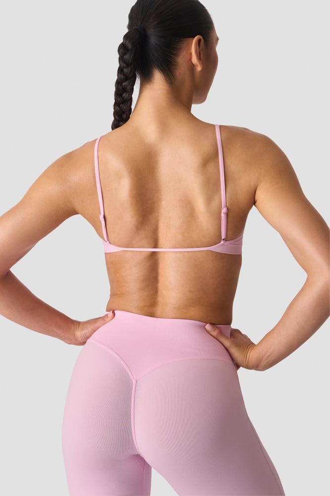 ICIW Smooth Seamless Open-Back Sports Bra Lady Pink