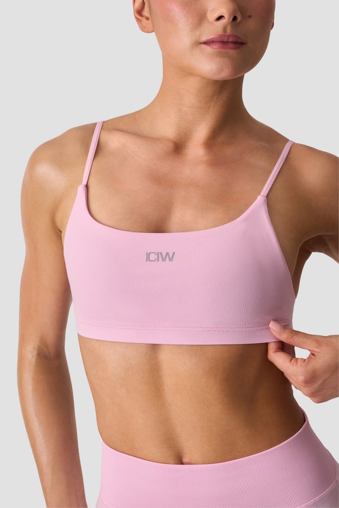 ICIW Smooth Seamless Open-Back Sports Bra Lady Pink