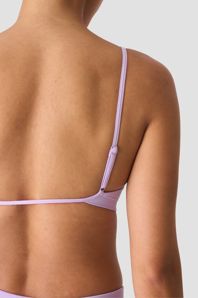 ICIW Smooth Seamless Open-Back Sports Bra Pastel Lilac