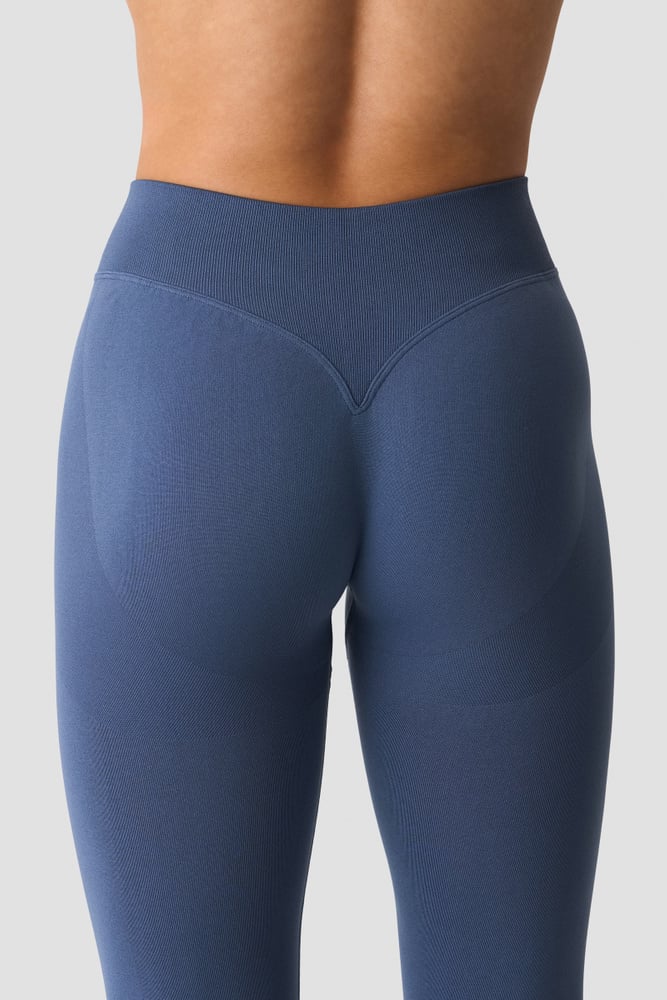 ICIW Smooth Seamless V-Shape Tights Dusty Twilight Blue