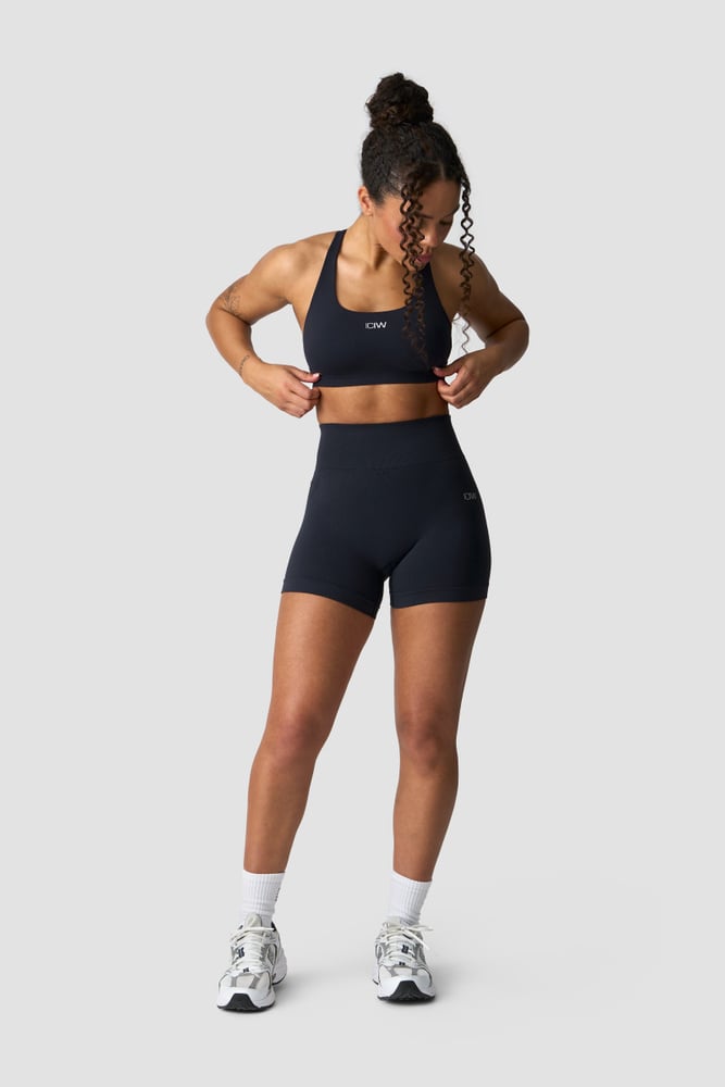 Iciw Smooth Seamless Midi Shorts Navy