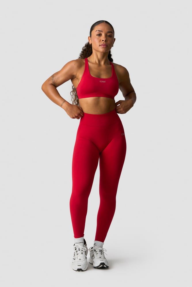 ICIW Smooth Seamless Sports Bra Red Cherry