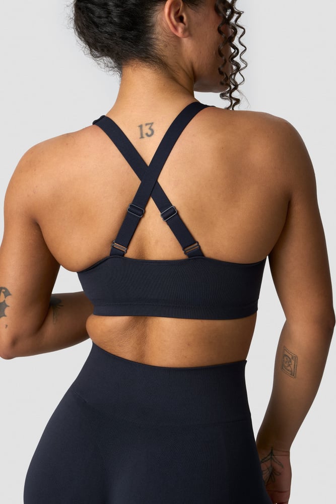 ICIW Smooth Seamless Sports Bra Navy