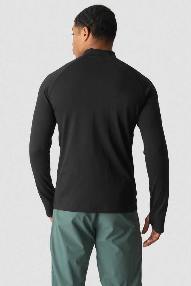 ICIW Essential 1/4 Zip Thermal Seamless Long Sleeve Black