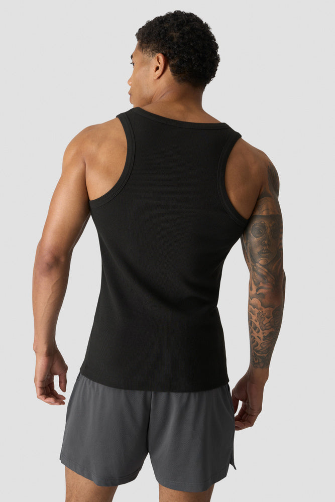 ICIW Grit Ribbed Tank M Black