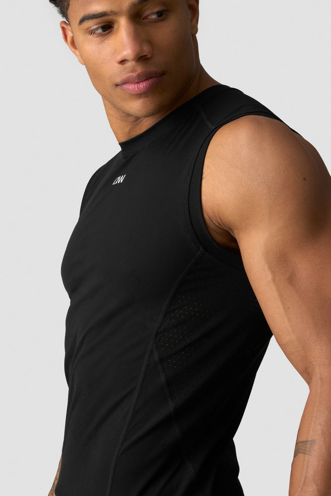 ICIW Ignite Muscle Fit Tank Top M Black