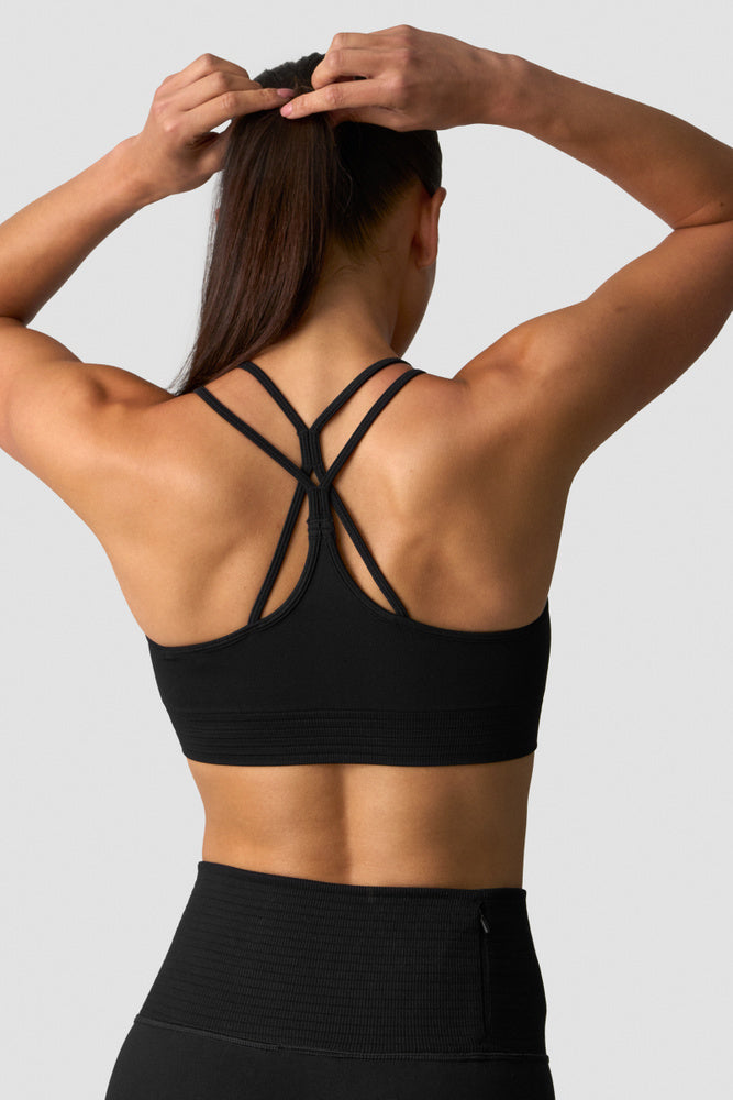 ICIW Define Seamless V-neck Sports Bra Black