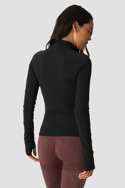 ICIW Sculpt Zip Long Sleeve Black
