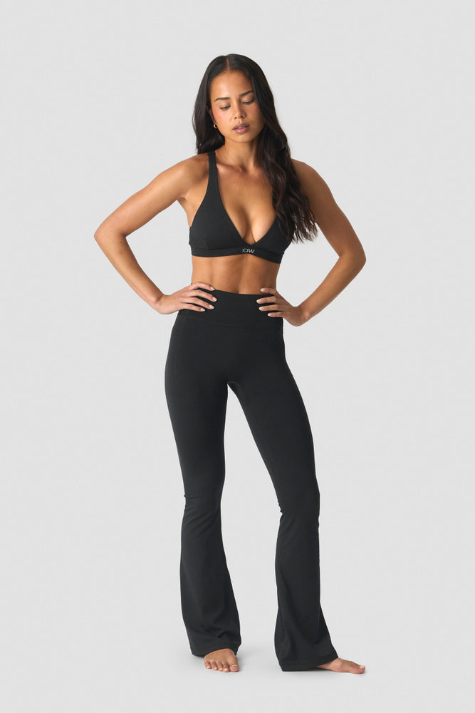 ICIW Luxe Flared Tights Black