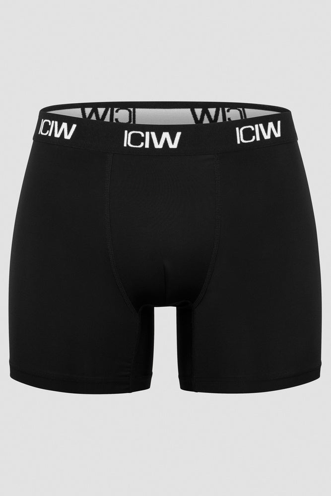 ICIW Sport Boxer 2-Pack Black – Sportboxershorts för herr i svart 2-pack