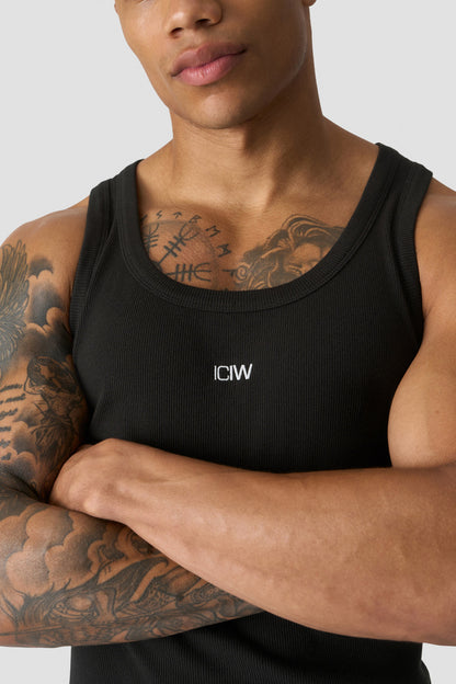 ICIW Grit Ribbed Tank M Black