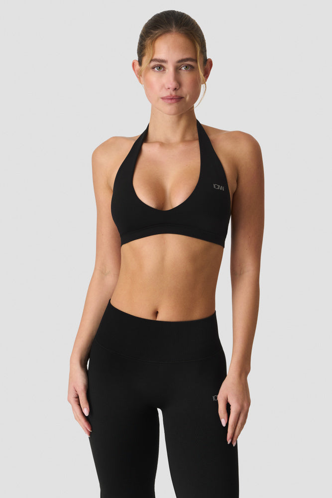 ICIW Define Seamless Halter Sports Bra Black (13925001)