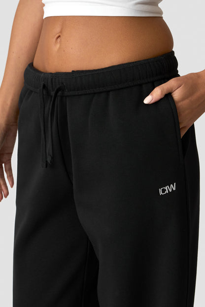 ICIW Everyday Straight Leg Sweat Pants W Black