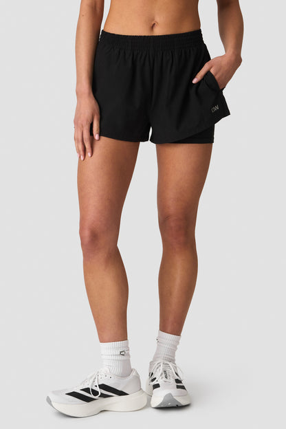 ICIW Mirage Cardio 2-in-1 Shorts W Black