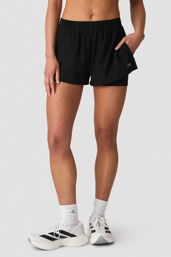 ICIW Mirage Cardio 2-in-1 Shorts W Black – Cardio 2-i-1 shorts för dam i svart
