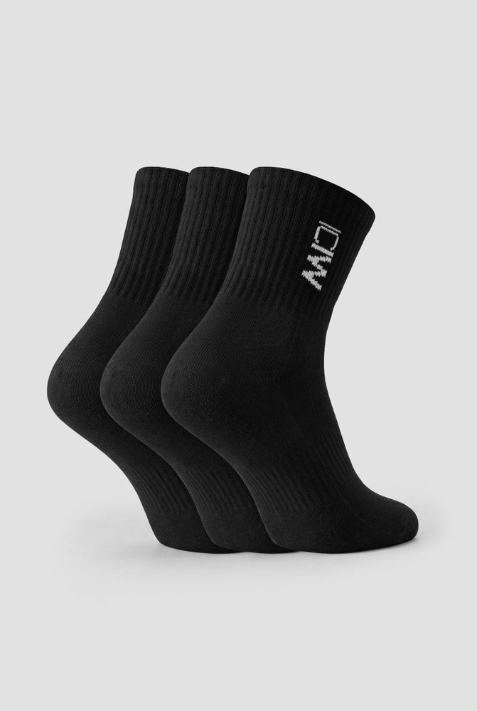 ICIW Training Mid Sock 3-Pack Black