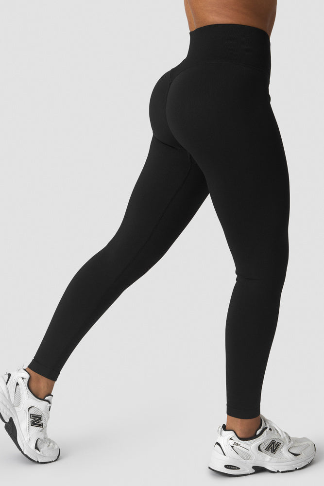 ICIW Define Seamless V-Shape Tights Black – Sömlösa tights med v-form i svart