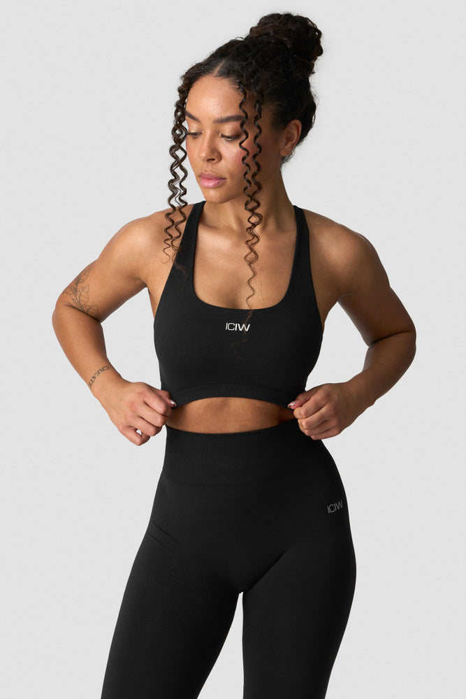 ICIW Smooth Seamless Sports Bra Black