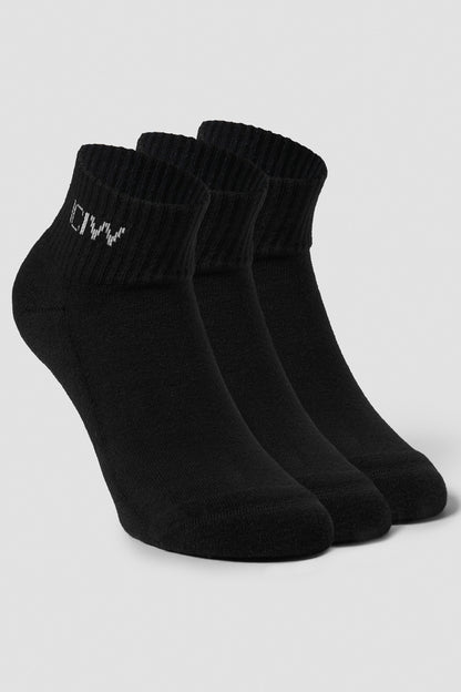 ICIW Training Half Socks 3-pack Black