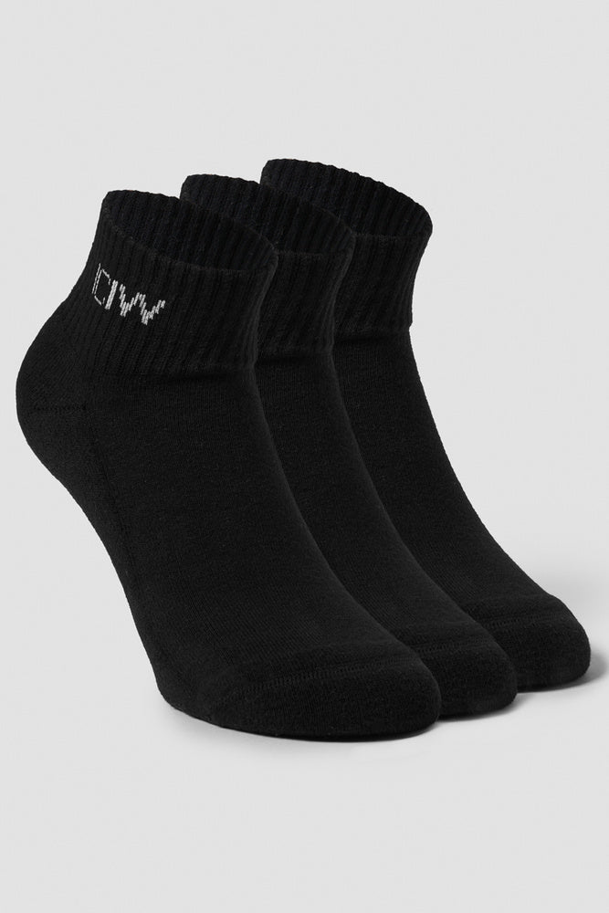 ICIW Training Half Socks 3-pack Black