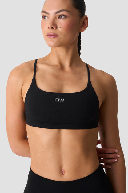 ICIW Smooth Seamless Open-Back Sportsbra Black